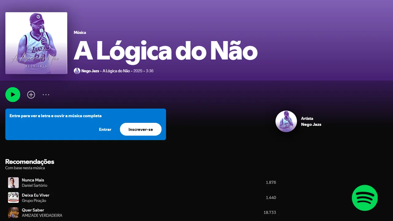 Nego Jazs no Spotify